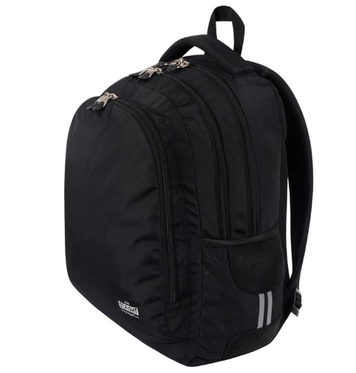 School Backpack with 3 Compartments St. Right 25L Black