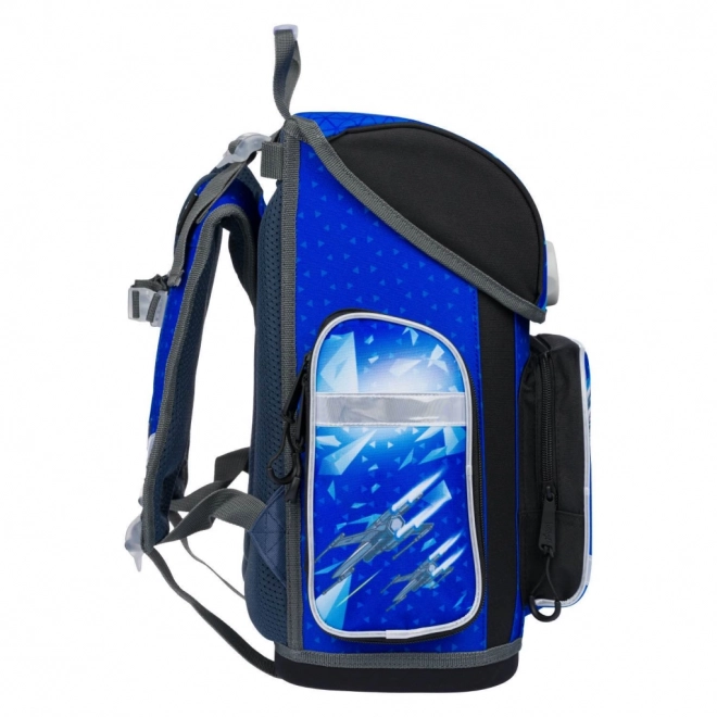 Baagl School Backpack Ergo Space Battle