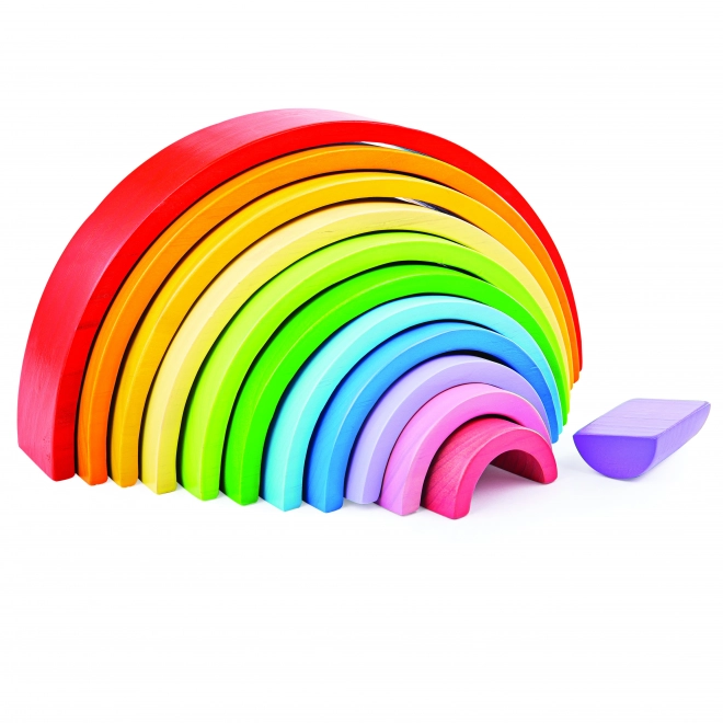 Bigjigs Wooden Stacking Rainbow