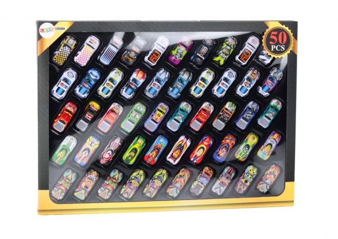 Colorful Toy Car Set with 50 Cars