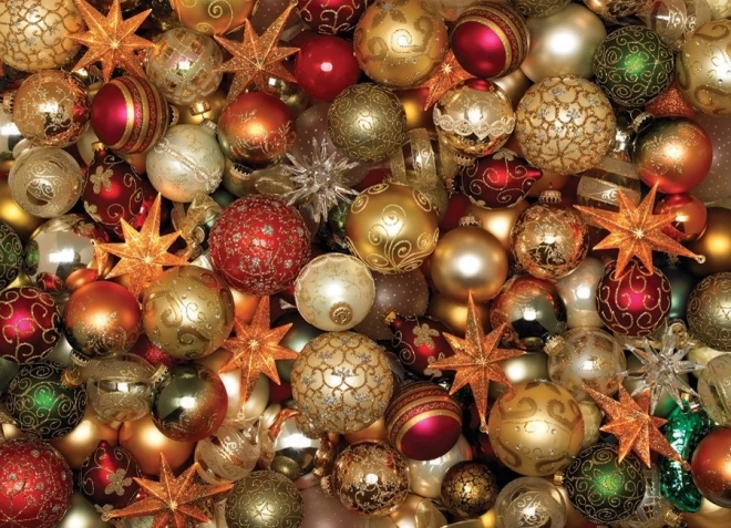 Christmas Baubles Puzzle by Cobble Hill, 500 Pieces