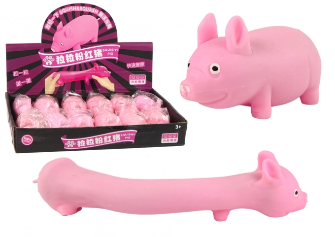 Flexible Pink Pig Squishy Sensory Toy