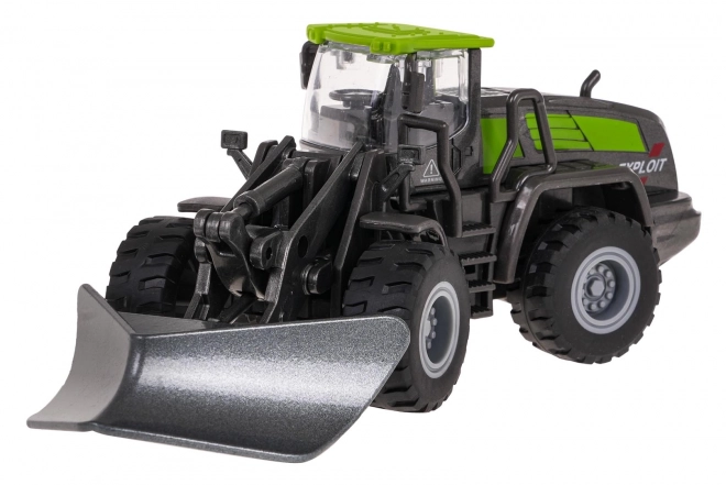 Metal Black and Green Bulldozer