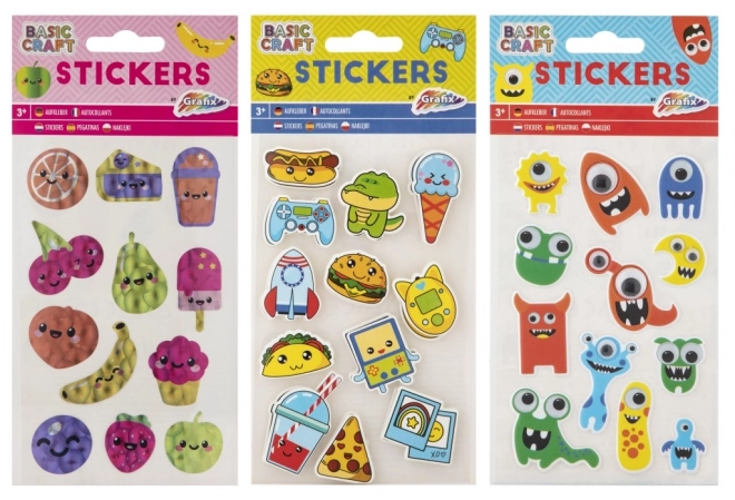 Sticker Set with Holographic 3D and Wiggly Eyes