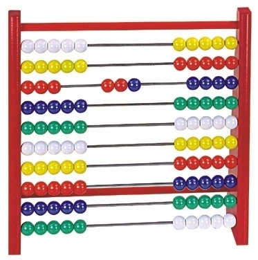 Classic Wooden Abacus Blue Half