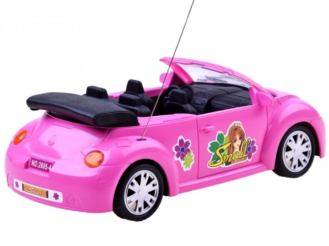 Remote Control Pink Beetle Convertible Car