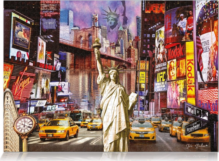 Vibrant New York collage