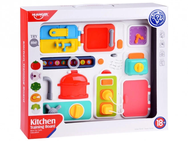 Montessori Sound and Light Activity Board Kitchen