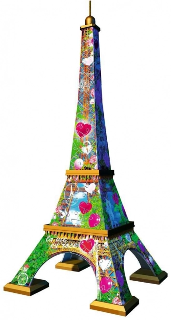 3D Eiffel Tower Love Edition Puzzle