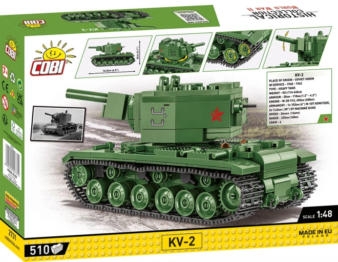 Historical Collection WWII KV-2 Building Block Model