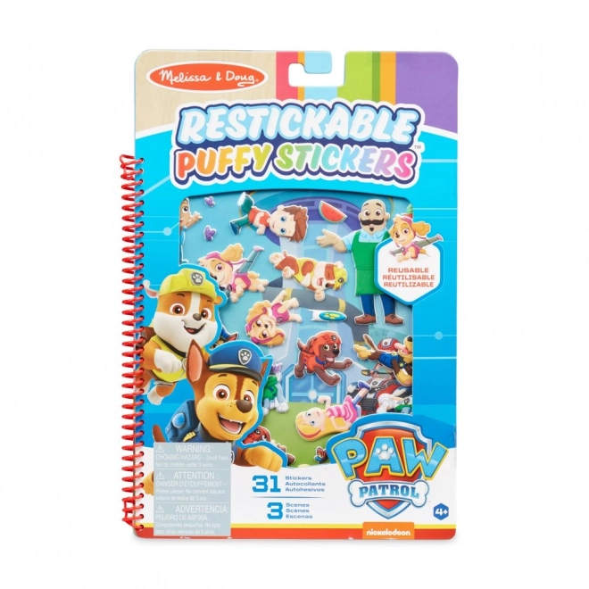 Paw Patrol Reusable Puffy Stickers - Adventure Bay