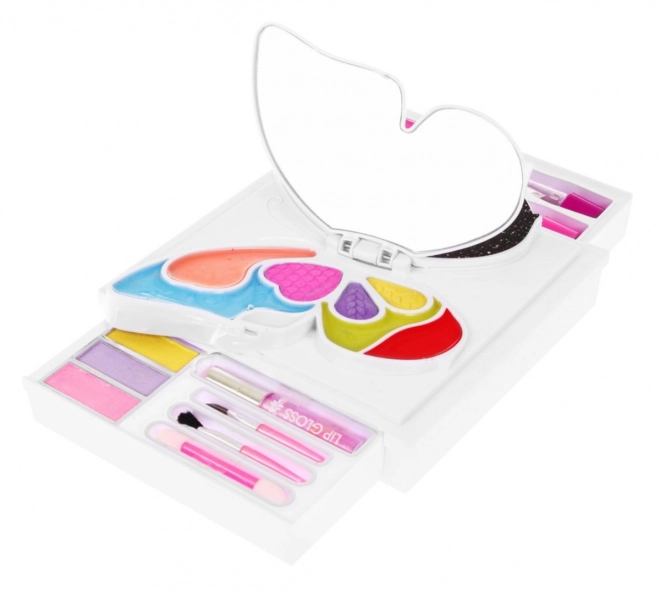 Fold-out butterfly case with mirror