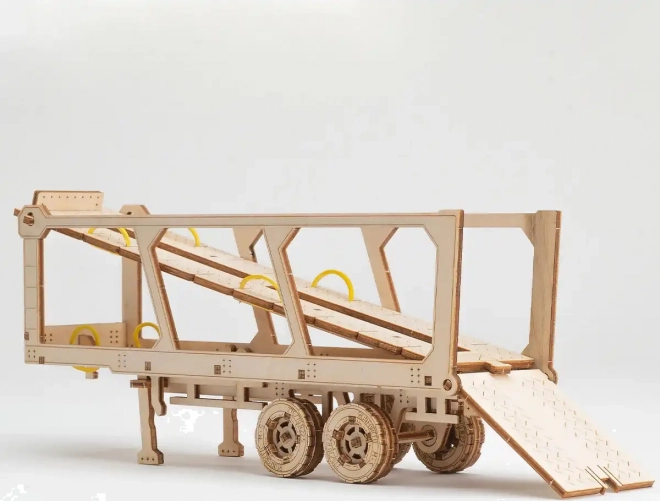 Wooden 3D Puzzle Superfast Car Carrier Truck