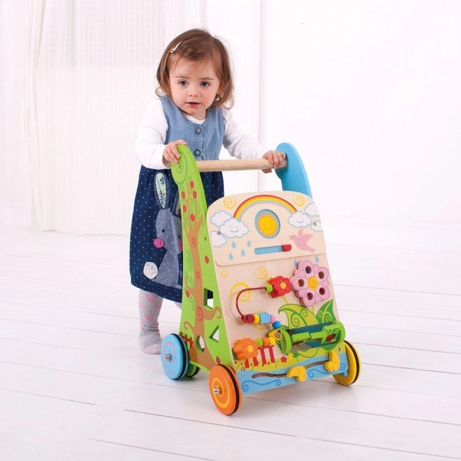 Bigjigs Baby Wooden Garden Activity Walker