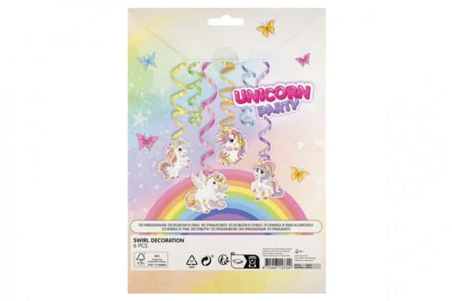 Hanging Unicorn Decoration Set