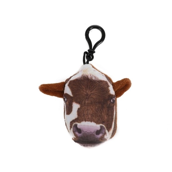 Plush Animal Keychain with Sound