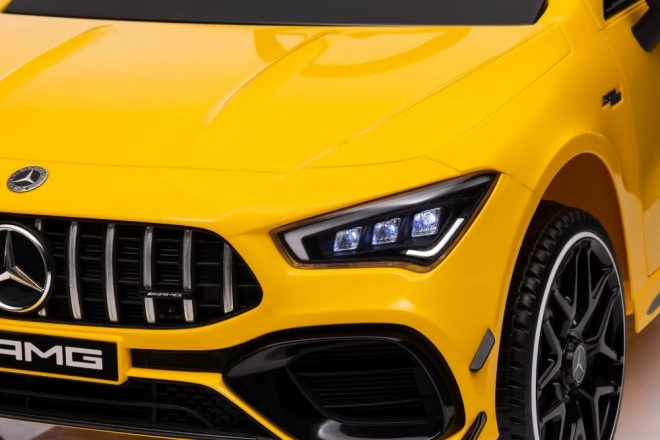 Electric Ride-On Car Mercedes CLA 45S AMG Yellow 4x4