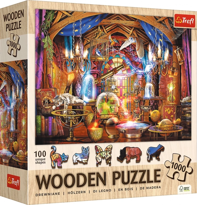 TrefL Fából készült Puzzle Varázslatos Kamra 1000 Darabbal