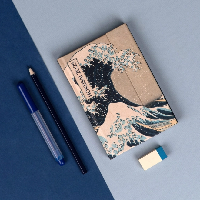 Weekly Magnet Diary with Katsushika Hokusai Design 2025