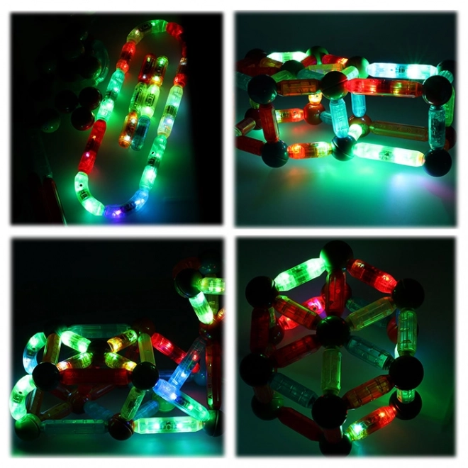 LED Magnetic Blocks for Kids 52 Pieces