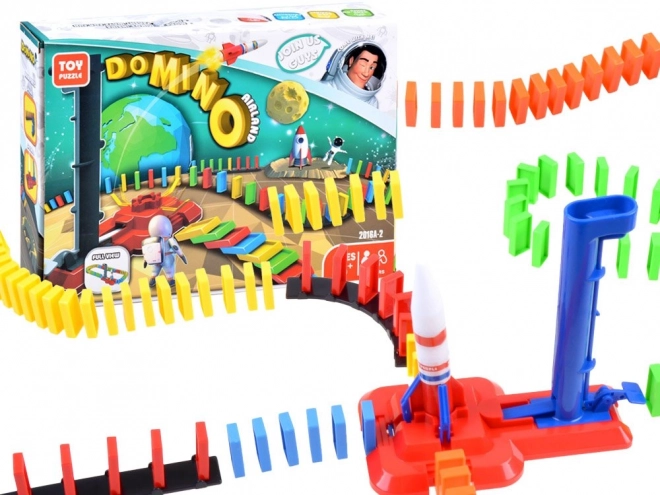 Educational Space Rocket Domino Toy