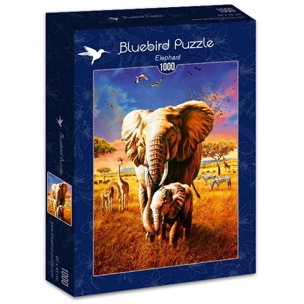 Bluebird Puzzle Elephants 1000 Pieces