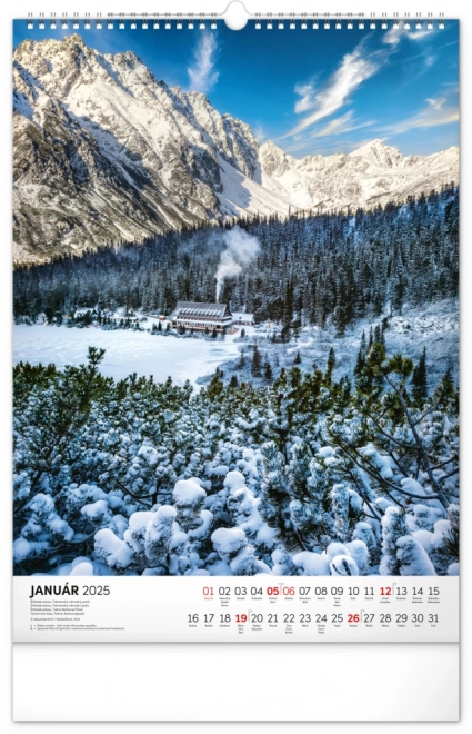 Wall Calendar Slovakian National Parks 2025