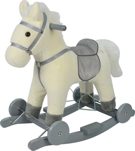 Cavallo a dondolo su ruote Chipolino - bianco