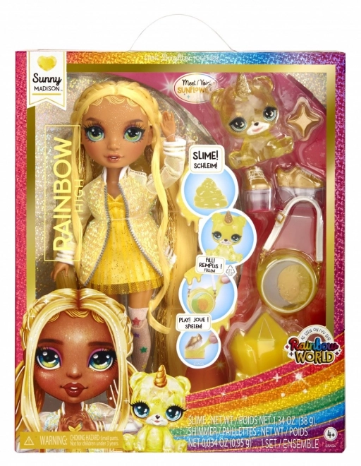 Rainbow High Fashion Doll with Pet - Sunny Madison TV