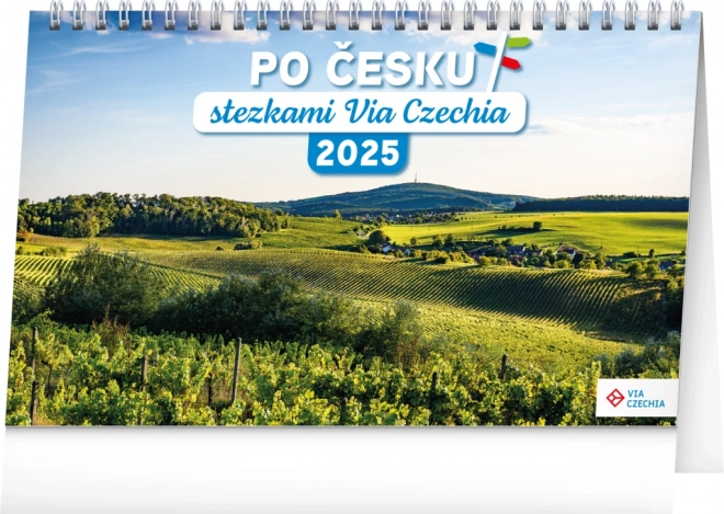 Notique Desk Calendar Via Czechia Trails 2025