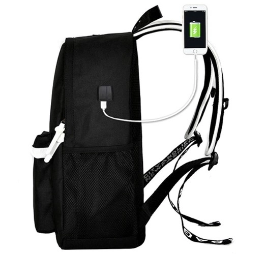 Reflective Backpack with USB by Kruzzel