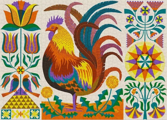 Cloudberries Rooster Puzzle 1000 Pieces