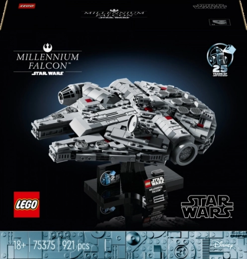Lego Star Wars 75375 Millennium Falcon – modello da collezione per adulti