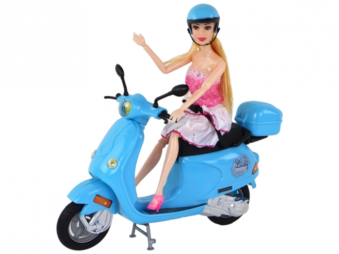 Doll Set with Scooters and Accessories