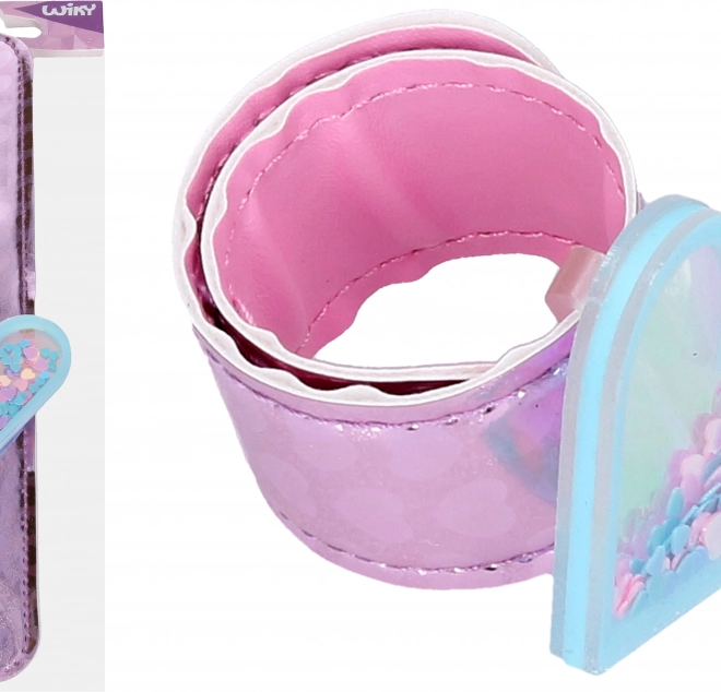 Heart Bracelet with Glitter 21.5 cm