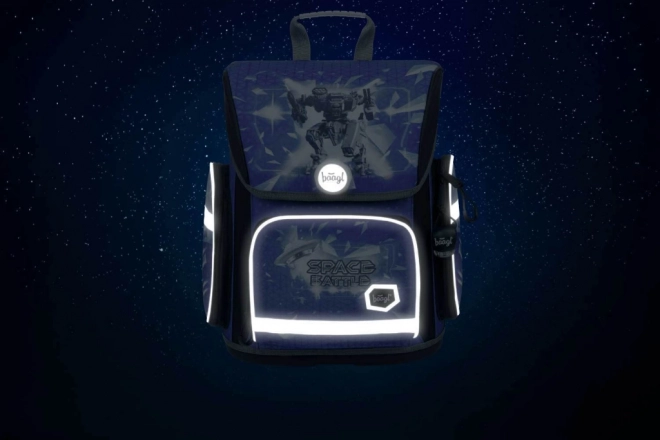 Baagl School Backpack Ergo Space Battle