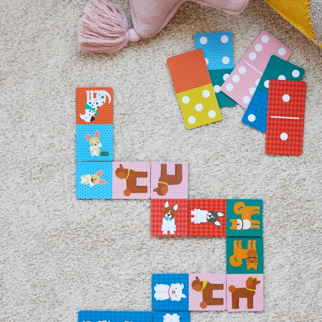 Petite Collage Double-Sided Domino Dogs and Numbers