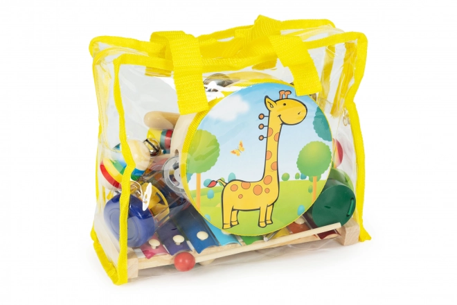 Wooden musical instrument set for kids