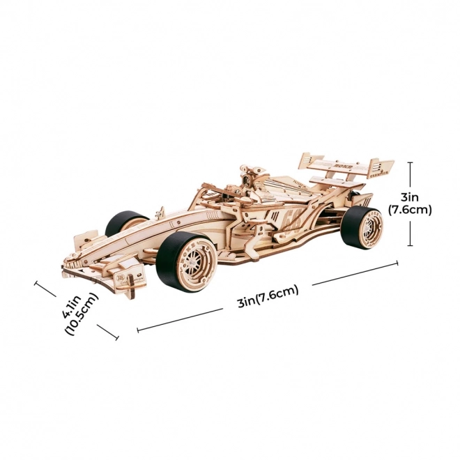 3D Wooden Puzzle Racing Car