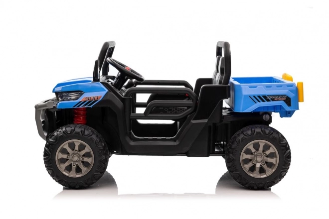 Blue Battery Operated Ride-On Car 4x4