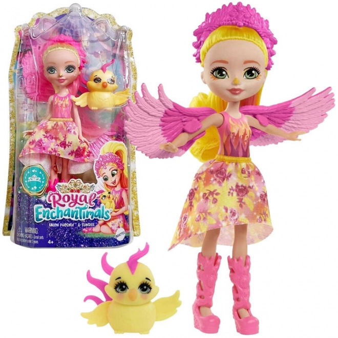 Enchantimals Doll Falon Phoenix and Chick Sunrise