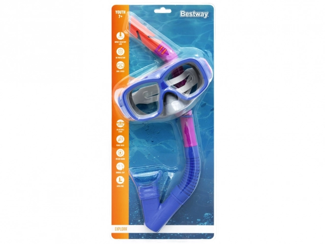 Snorkeling Mask and Snorkel Set for Kids – purple