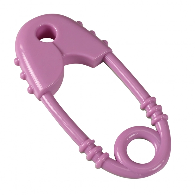 Pink and Grey Baby Rattle