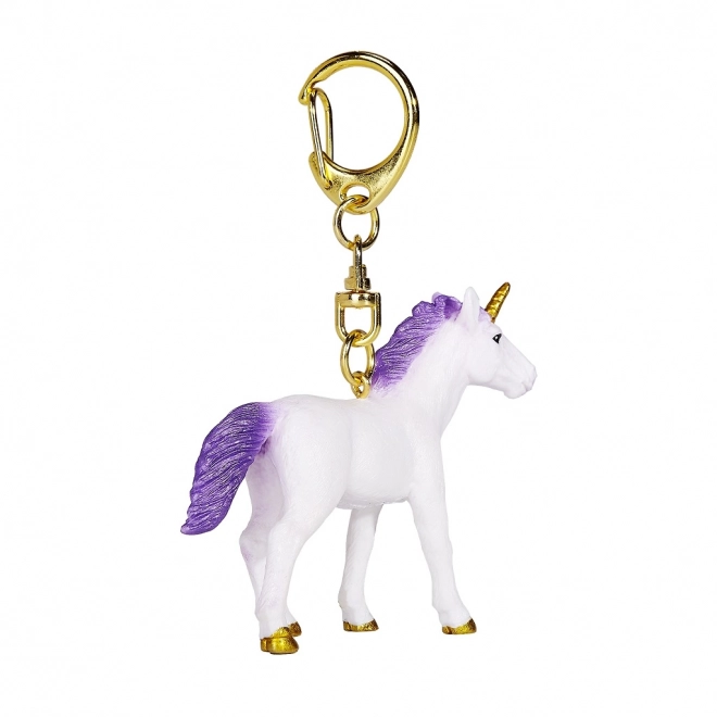 Purple Unicorn Keychain