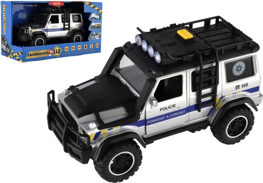 Auto fuoristrada della polizia Soccorritori 112 con luce e suono, a retrocarica