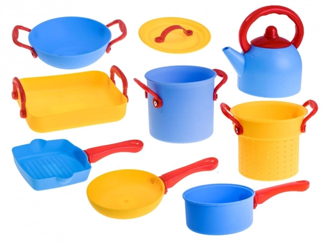 Large Kitchen Play Set with Pots and Cutlery