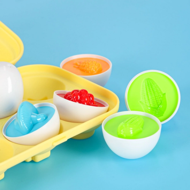 Educational Toy for Children Montessori - Shape and Color Recognition with Eggs