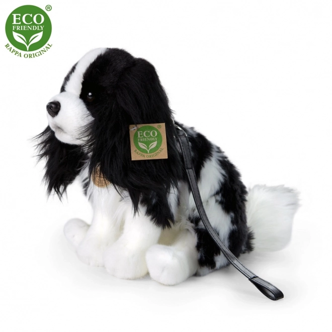 Plush Cavalier King Charles Spaniel with Leash