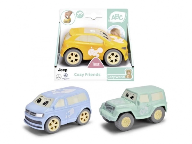 Cozy Friends Pull-Back Toy Cars