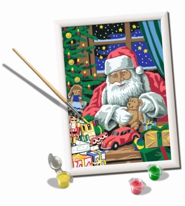 CreArt Paint by Number Kit for Kids Santa Claus